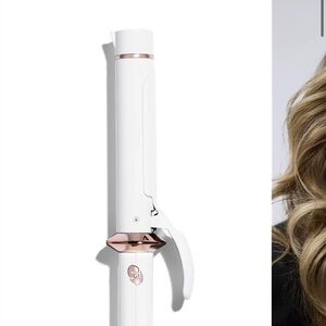 T3 White and Rose Gold Hair Curler 1 1/4 inch